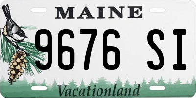 ME license plate 9676SI