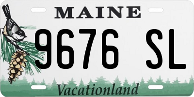 ME license plate 9676SL