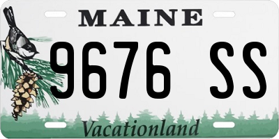 ME license plate 9676SS