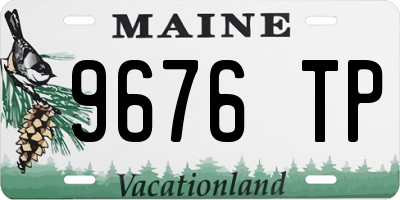 ME license plate 9676TP
