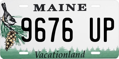 ME license plate 9676UP