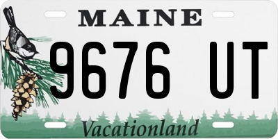 ME license plate 9676UT