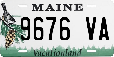 ME license plate 9676VA