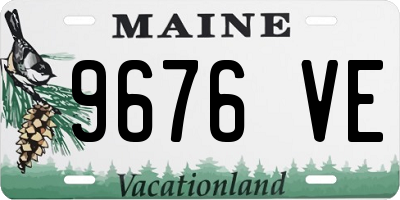 ME license plate 9676VE