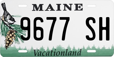 ME license plate 9677SH