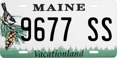 ME license plate 9677SS