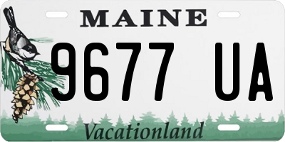 ME license plate 9677UA