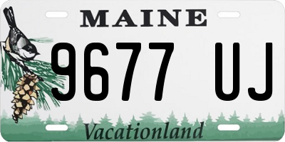 ME license plate 9677UJ
