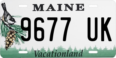 ME license plate 9677UK