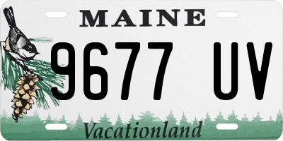 ME license plate 9677UV