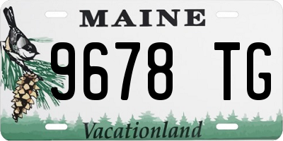 ME license plate 9678TG