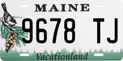 ME license plate 9678TJ