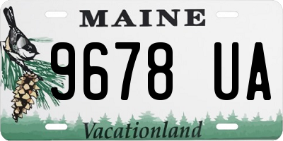 ME license plate 9678UA