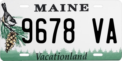 ME license plate 9678VA