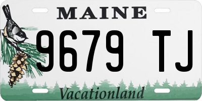 ME license plate 9679TJ