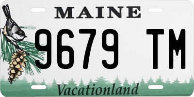 ME license plate 9679TM