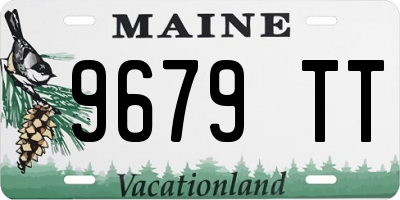 ME license plate 9679TT