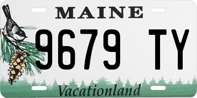 ME license plate 9679TY