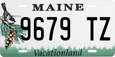 ME license plate 9679TZ