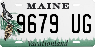 ME license plate 9679UG