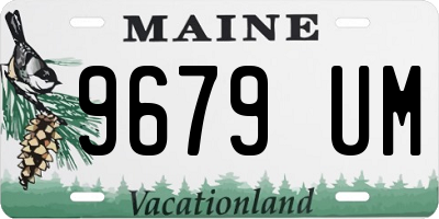 ME license plate 9679UM