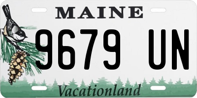 ME license plate 9679UN