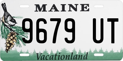 ME license plate 9679UT