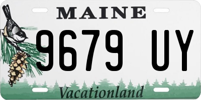 ME license plate 9679UY