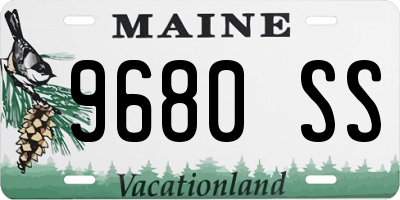 ME license plate 9680SS