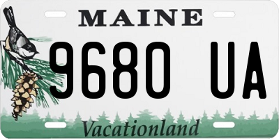 ME license plate 9680UA