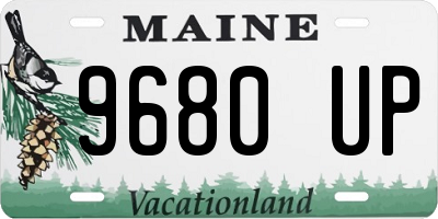 ME license plate 9680UP