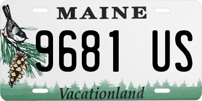 ME license plate 9681US