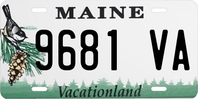 ME license plate 9681VA