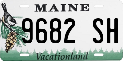ME license plate 9682SH