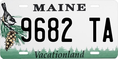 ME license plate 9682TA