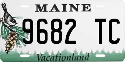 ME license plate 9682TC