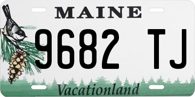 ME license plate 9682TJ