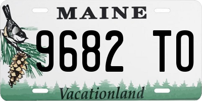 ME license plate 9682TO
