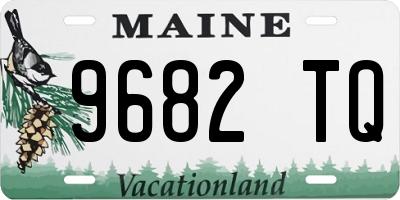 ME license plate 9682TQ