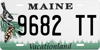 ME license plate 9682TT