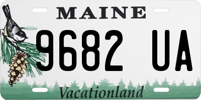 ME license plate 9682UA