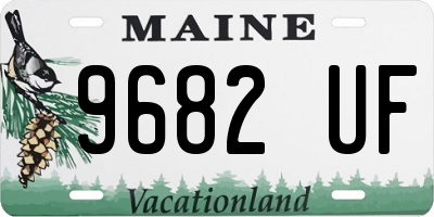 ME license plate 9682UF