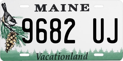 ME license plate 9682UJ