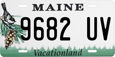 ME license plate 9682UV