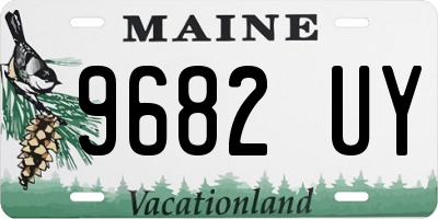 ME license plate 9682UY