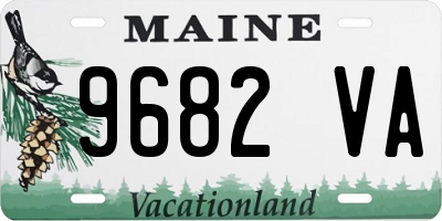 ME license plate 9682VA