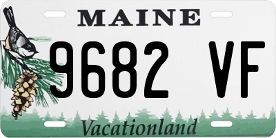 ME license plate 9682VF