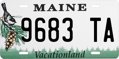 ME license plate 9683TA