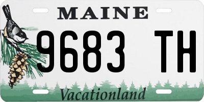 ME license plate 9683TH