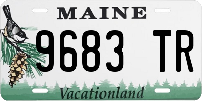 ME license plate 9683TR